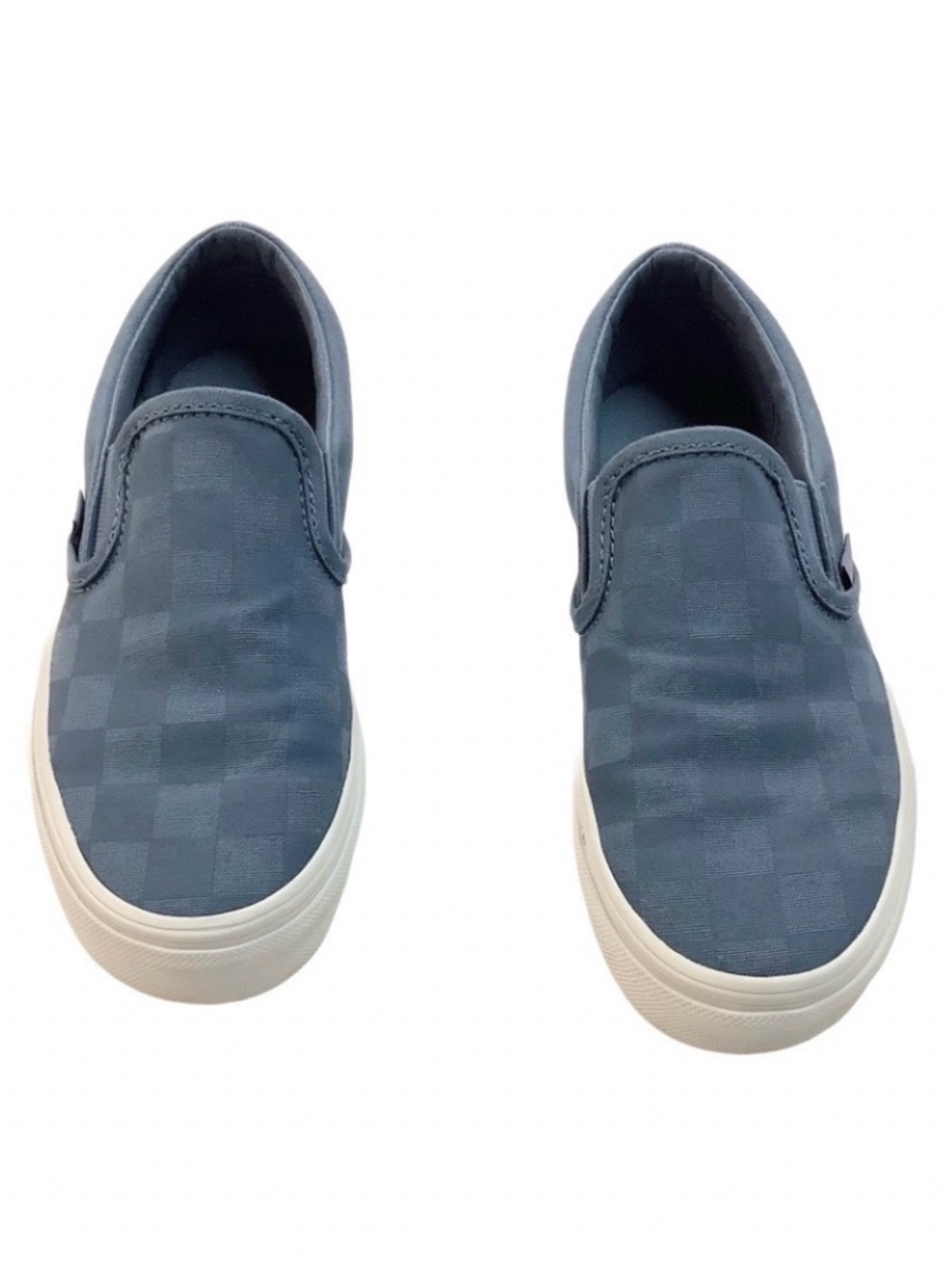 Vans Classic Slip On Tonal Check Coronet Blue Women’s Size 5.5